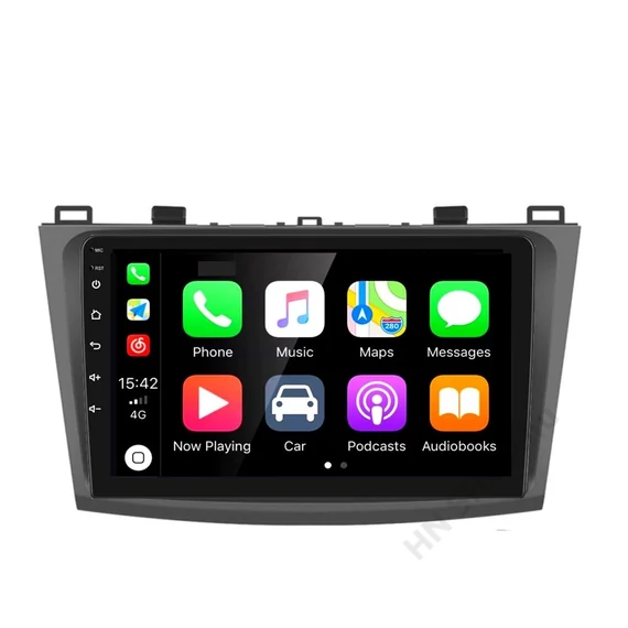 Mazda 3 (2009–2013) multimédia rendszer – Android 13, Apple CarPlay, 9" IPS érintőképernyő