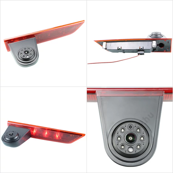 Ford Transit Custom (2012–04/2019) ajtóba építhető tolatókamera – HD, IP67, segédvonal