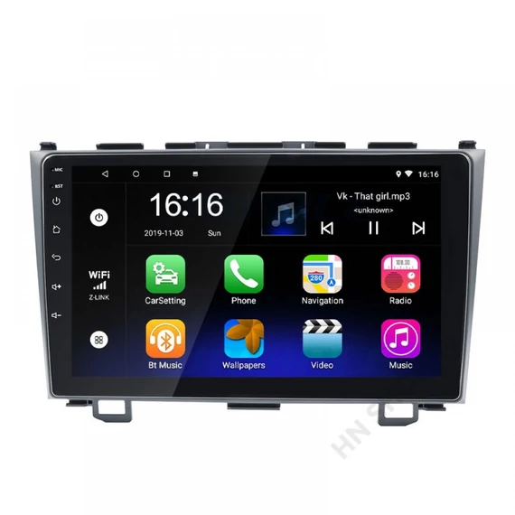 Honda CR-V 2007–2011 multimédia fejegység 817 – 9” IPS kijelző, Android 13, vezeték nélküli CarPlay és GPS navigáció