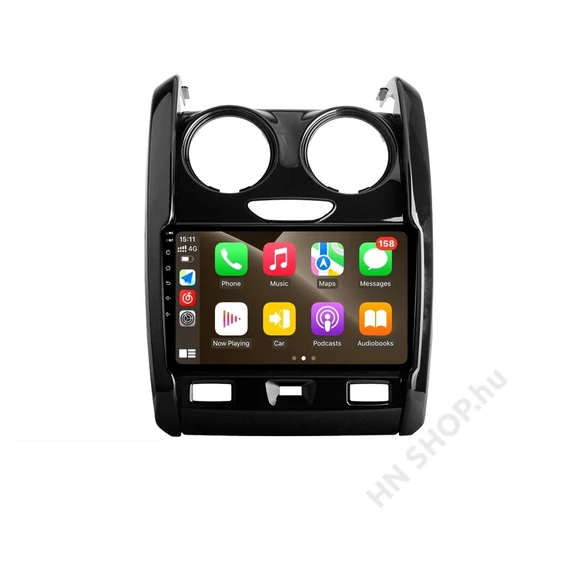 Dacia Duster 1 Facelift multimédia egység 9″‑10″ Android 12/13 + CarPlay (2013–2017), RAM opciókkal