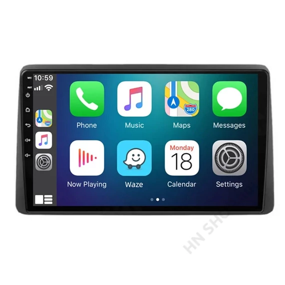 Dacia Duster 2 Facelift multimédia egység 9″–10″ Android 12/13 + CarPlay (2018–2022), RAM opciókkal