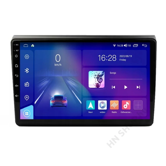 Fiat Bravo multimédia fejegység, 9″ Android, GPS, CarPlay, Bluetooth