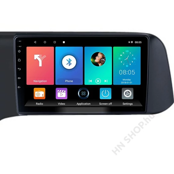 Hyundai i10 2019–2022 Android multimédiás fejegység – Érintőkijelzős autórádió GPS-szel