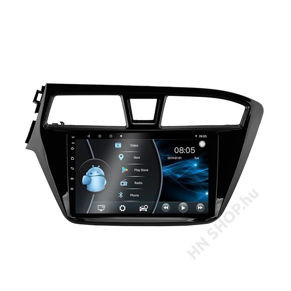 Hyundai i20 2014–2020 Android multimédiás autórádió – GPS, Bluetooth, tolatókamera támogatással