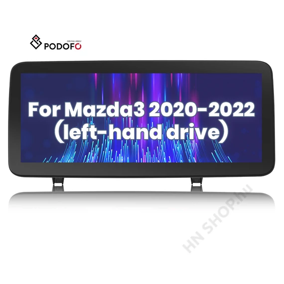 Mazda 3 2020–2022 – Podofo 12,3″ Android 2 DIN Autórádió 4+64 GB