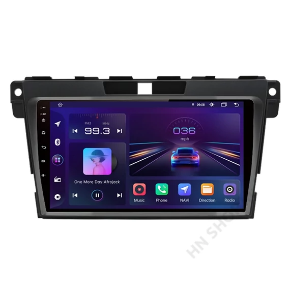 Mazda CX-7 multimédia rendszer – Android 13, Apple CarPlay, 9" IPS érintőképernyő