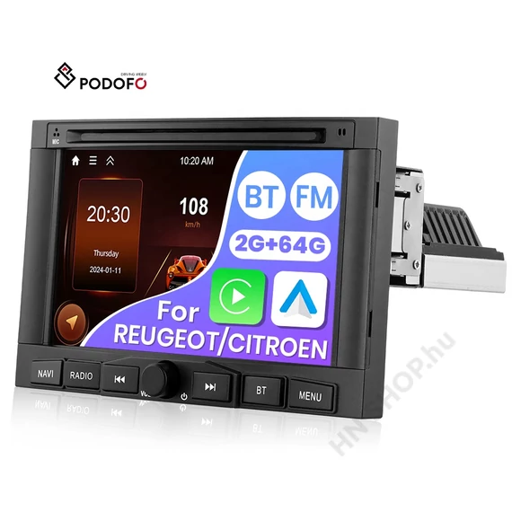 Citroën Berlingo Android autórádió 7" 2/64GB – Podofo