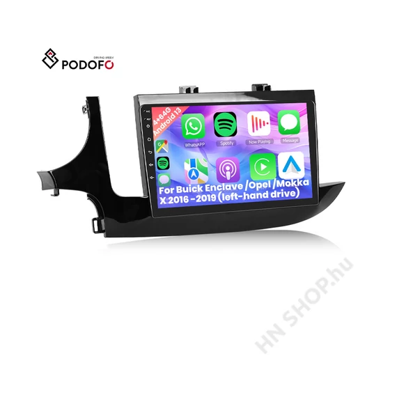  Peugeot 207 Android autórádió 9" – 4/64GB, CarPlay, Android Auto – Podofo (2006–2015)