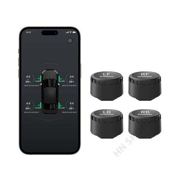 Bluetooth TPMS külső szenzorral – Android/iOS app, Toyota Corolla (2000–2007)