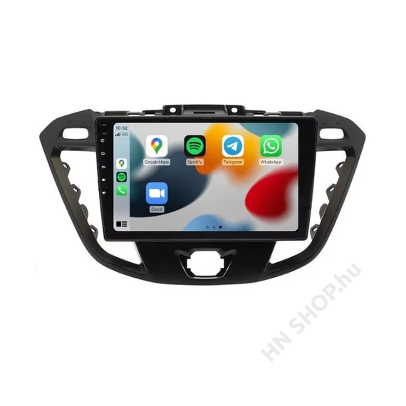 Ford Transit Custom multimédia 937 – 9″ Android 13, CarPlay, GPS, Bluetooth, 4G támogatás