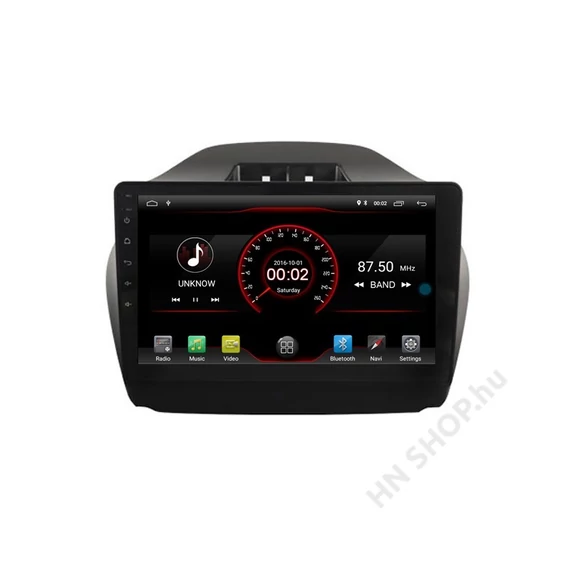 Hyundai Tucson Android multimédiás autórádió – GPS, Bluetooth, tolatókamera támogatással