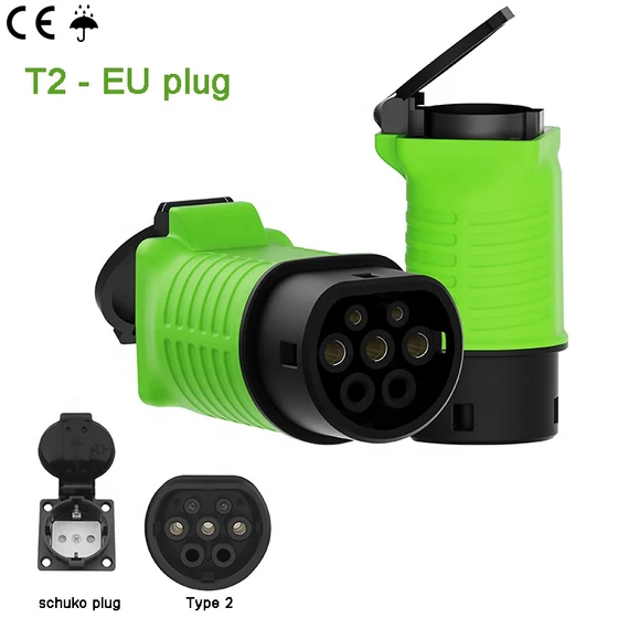 EV Disconnect Adapter MG BYD ID6 | Type 2 V2L Station Adapter Schuko Csatlakozóval