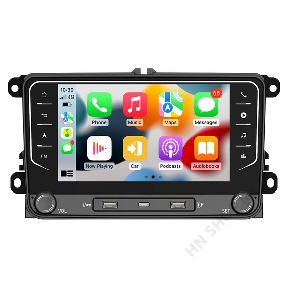 7 colos Android multimédia fejegység 2+32 GB – Volkswagen modellekhez | Gyári kinézet, GPS, CarPlay, Android Auto
