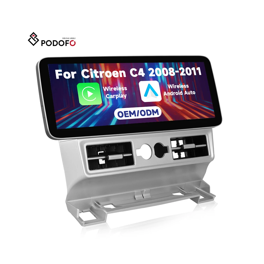Citroën C4 2004–2011 Android autórádió – Podofo 9″ 8 magos 